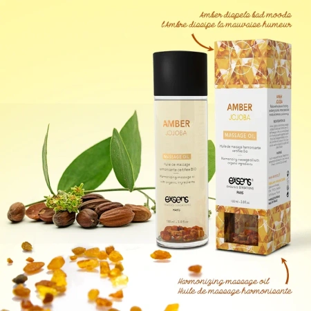 Органическое масло с жожоба для тела AMBER JOJOBA EXSENS с кристаллами янтаря Органическое масло с жожоба для тела AMBER JOJOBA EXSENS с кристаллами янтаря